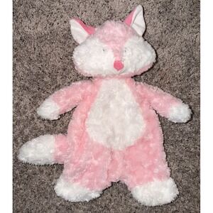 Baby Ganz Pink Finley Fox Flat A Pat Plush Baby Toy Security Blanket Lovey